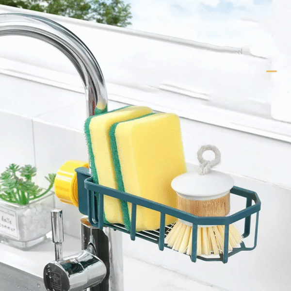1PC Kitchen Sink Drain Rack Sponge Storage Faucet Holder