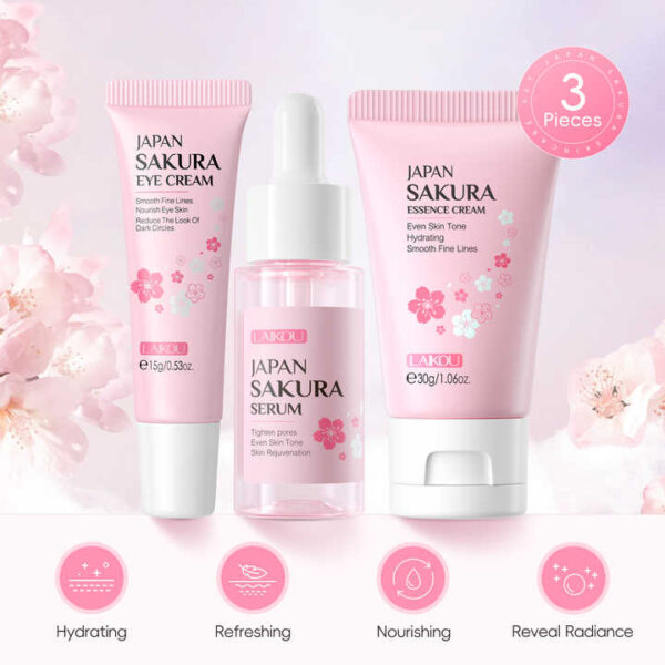 LAIKOU Sakura Skincare Set 3Pcs